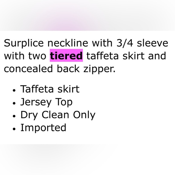 S.L. Fashions Elegant Black and Silver Tiered Taffeta Dress size 18W. - Picture 9 of 9